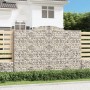 Gabion baskets 3 pcs arc shape iron 300x30x200/220 cm by vidaXL, Pots and planters - Ref: Foro24-3146612, Price: 618,15 €, Di...