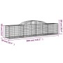 13 units of arched iron gabion baskets 300x50x60/80 cm by vidaXL, Pots and planters - Ref: Foro24-3146676, Price: 1,00 €, Dis...