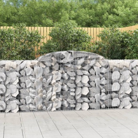 Gabion baskets 9 pcs arch shape iron 300x50x100/120 cm by vidaXL, Pots and planters - Ref: Foro24-3146708, Price: 1,00 €, Dis...