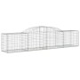 Gabion baskets 3 pcs arch shape iron 300x50x60/80 cm by vidaXL, Pots and planters - Ref: Foro24-3146666, Price: 261,17 €, Dis...