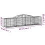 Gabion baskets 3 pcs arch shape iron 300x50x60/80 cm by vidaXL, Pots and planters - Ref: Foro24-3146666, Price: 261,17 €, Dis...