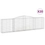 Gabion baskets 20 pcs arc shape iron 400x30x100/120cm by vidaXL, Pots and planters - Ref: Foro24-3146876, Price: 2,00 €, Disc...