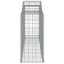 Gabion baskets 4 pcs arc shape iron 300x50x100/120 cm by vidaXL, Pots and planters - Ref: Foro24-3146703, Price: 502,40 €, Di...