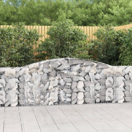 Gabion baskets 9 pcs arch shape iron 400x30x80/100 cm by vidaXL, Pots and planters - Ref: Foro24-3146860, Price: 1,00 €, Disc...