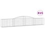 Gabion baskets 15 units, arched shape, iron, 400x30x60/80 cm by vidaXL, Pots and planters - Ref: Foro24-3146849, Price: 1,00 ...