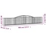 Gabion baskets 15 units, arched shape, iron, 400x30x60/80 cm by vidaXL, Pots and planters - Ref: Foro24-3146849, Price: 1,00 ...