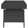 Black synthetic rattan folding side table 60x40x38 cm by vidaXL, Side tables - Ref: Foro24-319408, Price: 45,34 €, Discount: %