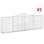 Gabionenkörbe 5 Stück Bogenform Eisen 400x30x120/140 cm von vidaXL, Töpfe und Pflanzgefäße - Ref: Foro24-3146882, Preis: 763,...