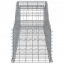 Gabion baskets 4 pcs arc shape iron 300x50x40/60 cm by vidaXL, Pots and planters - Ref: Foro24-3146649, Price: 294,59 €, Disc...