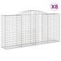 Gabion baskets 8 pcs arch shape iron 300x50x140/160 cm by vidaXL, Pots and planters - Ref: Foro24-3146743, Price: 1,00 €, Dis...