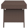 Brown synthetic rattan folding side table 60x40x38 cm by vidaXL, Side tables - Ref: Foro24-319409, Price: 49,43 €, Discount: %