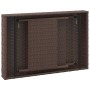 Mesa auxiliar plegable ratán sintético marrón 60x40x38 cm de vidaXL, Mesas auxiliares - Ref: Foro24-319409, Precio: 49,99 €, ...