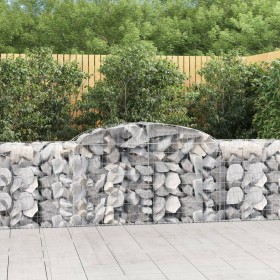 Gabion baskets 17 pcs arch shape iron 300x50x80/100 cm by vidaXL, Pots and planters - Ref: Foro24-3146696, Price: 1,00 €, Dis...