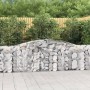 Gabion baskets 15 units, arched shape, iron, 400x30x100/120cm by vidaXL, Pots and planters - Ref: Foro24-3146875, Price: 1,00...