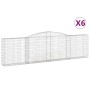 Gabionenkörbe 6 Stück Bogenform Eisen 400x30x100/120 cm von vidaXL, Töpfe und Pflanzgefäße - Ref: Foro24-3146870, Preis: 783,...