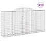 Gabion baskets 13 pcs arch shape iron 300x50x140/160 cm by vidaXL, Pots and planters - Ref: Foro24-3146748, Price: 2,00 €, Di...