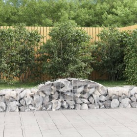 Gabion baskets 11 pcs arch shape iron 300x50x40/60 cm by vidaXL, Pots and planters - Ref: Foro24-3146656, Price: 827,75 €, Di...