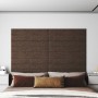 Wall panels 12 pcs brown fabric 90x15 cm 1.62 m² by vidaXL, Wall covering - Ref: Foro24-343875, Price: 35,85 €, Discount: %