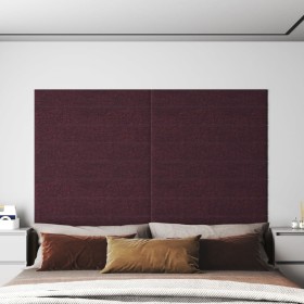 Wall panels 12 pcs purple fabric 90x15 cm 1.62 m² by vidaXL, Wall covering - Ref: Foro24-343878, Price: 33,99 €, Discount: %