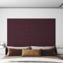 Wall panels 12 pcs purple fabric 90x15 cm 1.62 m² by vidaXL, Wall covering - Ref: Foro24-343878, Price: 33,67 €, Discount: %