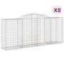 Gabionenkörbe 8 Stück Bogenform Eisen 300x50x120/140 cm von vidaXL, Töpfe und Pflanzgefäße - Ref: Foro24-3146725, Preis: 1,00...