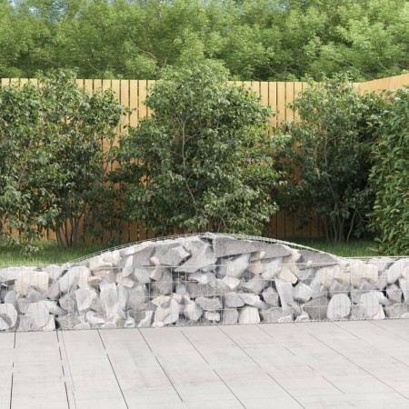 Gabion baskets 10 units, arched shape, iron, 400x30x40/60 cm by vidaXL, Pots and planters - Ref: Foro24-3146835, Price: 806,9...