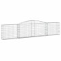 Gabion baskets 10 units, arched shape, iron, 400x30x80/100 cm by vidaXL, Pots and planters - Ref: Foro24-3146861, Price: 1,00...