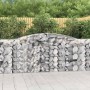 Gabion baskets 3 pcs arch shape iron 400x50x100/120 cm by vidaXL, Pots and planters - Ref: Foro24-3146997, Price: 467,05 €, D...