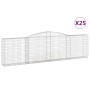 Gabion baskets 25 units, arched shape, iron, 400x30x100/120cm. by vidaXL, Pots and planters - Ref: Foro24-3146877, Price: 3,0...