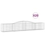 Gabion baskets 20 pcs arc shape iron 400x50x60/80 cm by vidaXL, Pots and planters - Ref: Foro24-3146980, Price: 2,00 €, Disco...