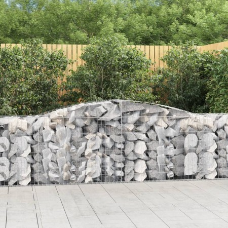 Gabion baskets 5 pcs arch shape iron 400x50x80/100 cm by vidaXL, Pots and planters - Ref: Foro24-3146986, Price: 702,72 €, Di...