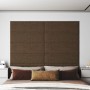 Wall panels 12 pcs brown fabric 90x30 cm 3.24 m² by vidaXL, Wall covering - Ref: Foro24-343903, Price: 71,43 €, Discount: %