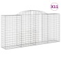 Wire mesh baskets 11 units, arched shape, iron, 300x50x140/160 cm by vidaXL, Pots and planters - Ref: Foro24-3146746, Price: ...