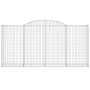 Wire mesh baskets 11 units, arched shape, iron, 300x50x140/160 cm by vidaXL, Pots and planters - Ref: Foro24-3146746, Price: ...