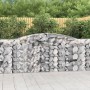 Gabion baskets 4 units arch shape iron 400x50x100/120 cm by vidaXL, Pots and planters - Ref: Foro24-3146998, Price: 596,05 €,...