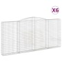 Gabionenkörbe 6 Stück Bogenform Eisen 400x30x180/200 cm von vidaXL, Töpfe und Pflanzgefäße - Ref: Foro24-3146922, Preis: 1,00...