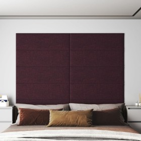 Wall panels 12 pcs purple fabric 90x30 cm 3.24 m² by vidaXL, Wall covering - Ref: Foro24-343906, Price: 61,99 €, Discount: %