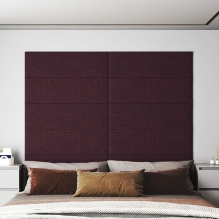 Wall panels 12 pcs purple fabric 90x30 cm 3.24 m² by vidaXL, Wall covering - Ref: Foro24-343906, Price: 61,63 €, Discount: %