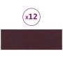 Wall panels 12 pcs purple fabric 90x30 cm 3.24 m² by vidaXL, Wall covering - Ref: Foro24-343906, Price: 61,63 €, Discount: %