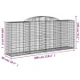 Wire mesh baskets 10 units, arched shape, iron, 300x50x120/140 cm by vidaXL, Pots and planters - Ref: Foro24-3146727, Price: ...