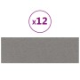 Wall panels 12 pcs light gray fabric 90x30 cm 3.24 m² by vidaXL, Wall covering - Ref: Foro24-343901, Price: 91,21 €, Discount: %