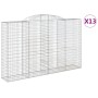 Gabion baskets 13 units arch shape iron 300x50x180/200cm by vidaXL, Pots and planters - Ref: Foro24-3146784, Price: 2,00 €, D...