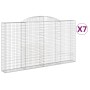 Gabion baskets 7 pcs arch shape iron 300x30x160/180 cm by vidaXL, Pots and planters - Ref: Foro24-3146580, Price: 1,00 €, Dis...