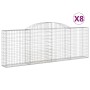 Gabionenkörbe 8 Stück Bogenform Eisen 300x30x100/120 cm von vidaXL, Töpfe und Pflanzgefäße - Ref: Foro24-3146527, Preis: 833,...