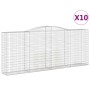 Gabion baskets 10 pcs arc shape iron 400x50x160/180cm by vidaXL, Pots and planters - Ref: Foro24-3147043, Price: 2,00 €, Disc...