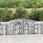 Gabion baskets 3 pcs arch shape iron 400x50x80/100 cm by vidaXL, Pots and planters - Ref: Foro24-3146984, Price: 430,92 €, Di...