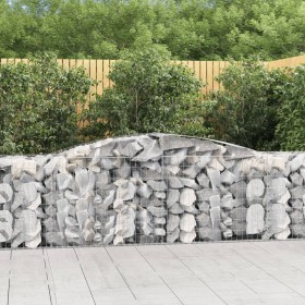 Gabion baskets 8 pcs arch shape iron 400x50x80/100 cm by vidaXL, Pots and planters - Ref: Foro24-3146989, Price: 1,00 €, Disc...