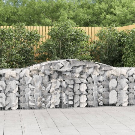 Gabion baskets 8 pcs arch shape iron 400x50x80/100 cm by vidaXL, Pots and planters - Ref: Foro24-3146989, Price: 1,00 €, Disc...