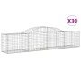 Gabion baskets 30 units, arched shape, iron, 300x50x60/80 cm by vidaXL, Pots and planters - Ref: Foro24-3146681, Price: 2,00 ...