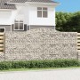 Gabion baskets 3 pcs arch shape iron 400x50x180/200 cm by vidaXL, Pots and planters - Ref: Foro24-3147049, Price: 719,57 €, D...